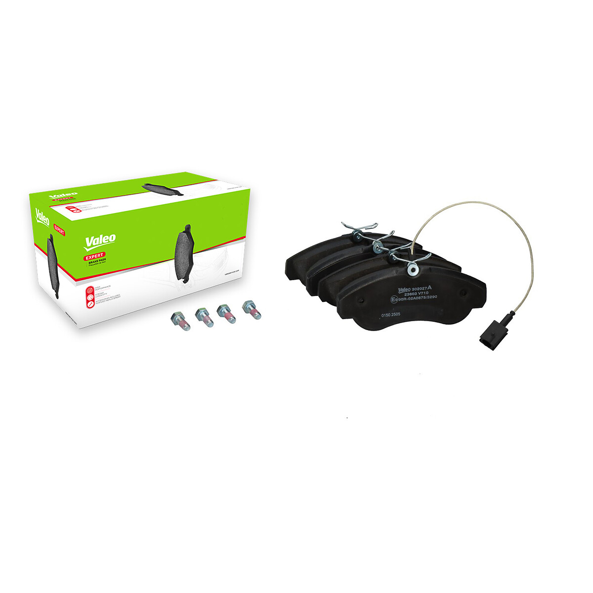 Jeu de 4 plaquettes de frein VALEO ref. 302027A